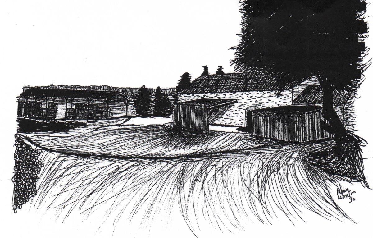 La Borde Pléchâtel  1996 cour