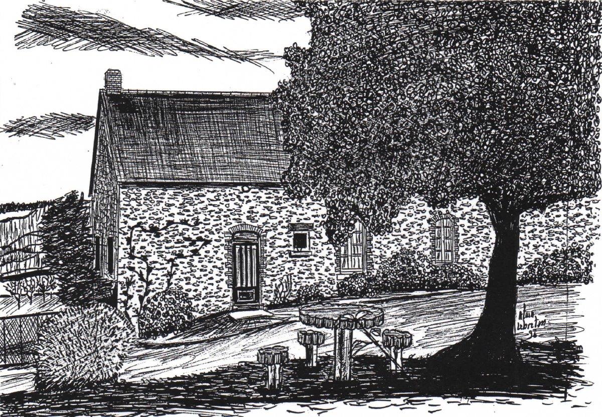 La Borde Pléchâtel  1996 maison et tables