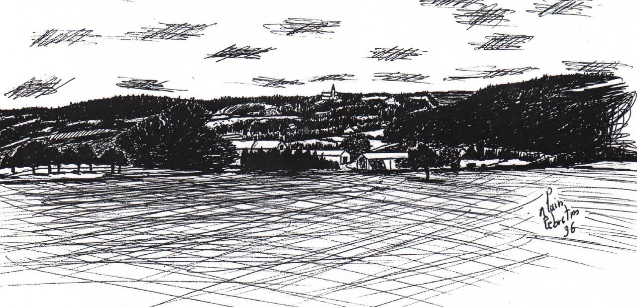 La Borde Pléchâtel  1996 vue de la minaurais