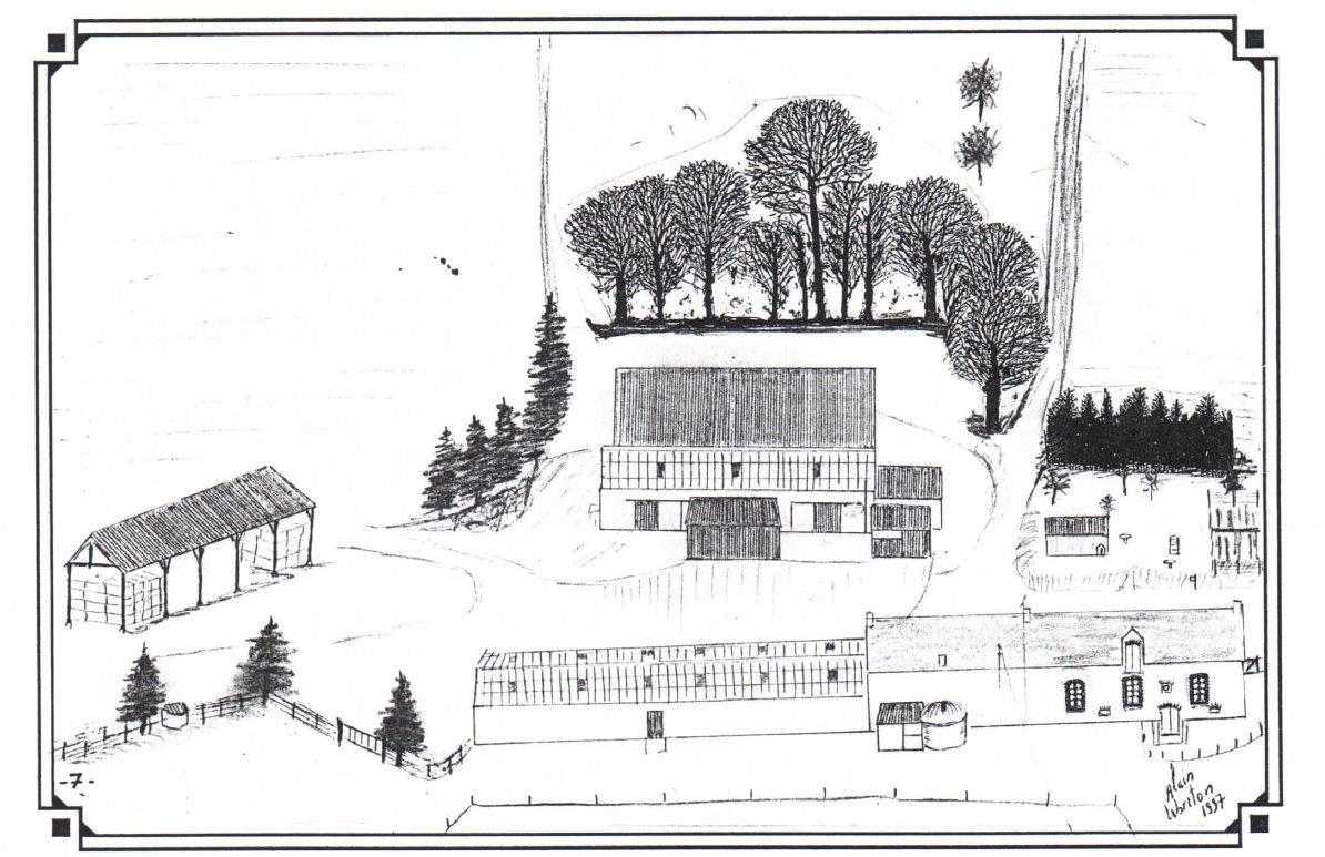 La Borde Pléchâtel  1996 vue du ciel 1