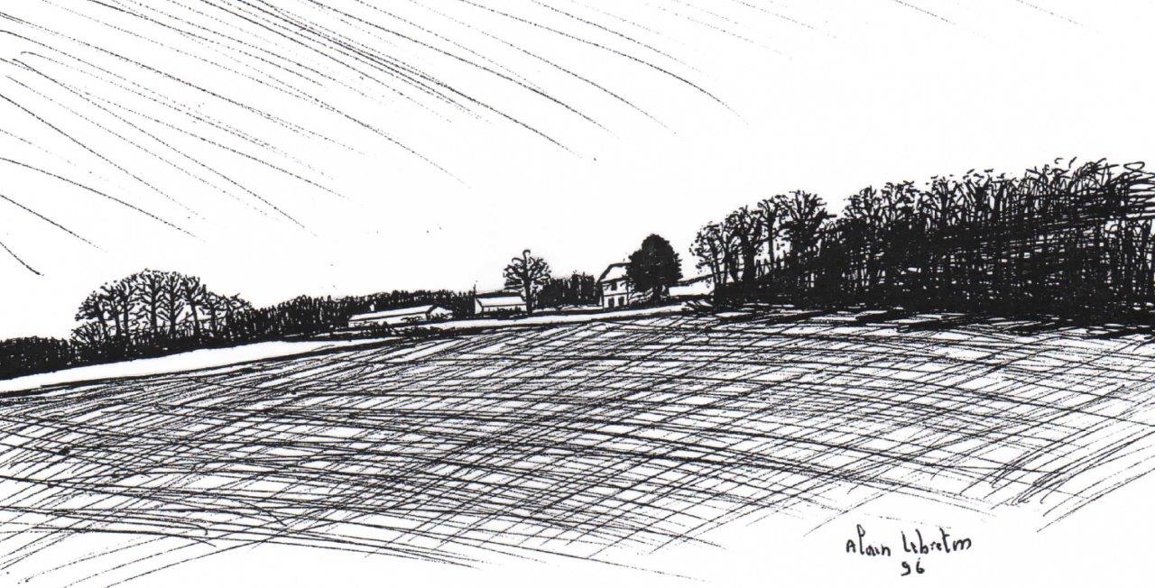 La Borde Pléchâtel 1996 vue sur le chataignier